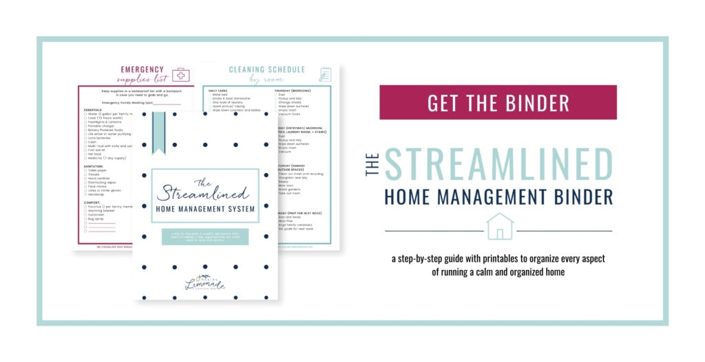 streamlined home binder with buy it button