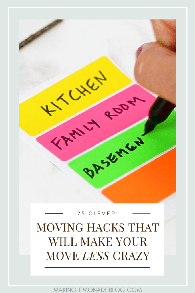 25 moving hacks to organize your move with colored labels