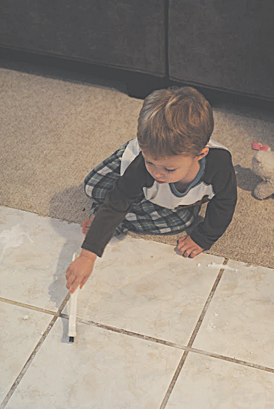 The MAGIC Grout Trick-- how to clean grout easily and naturally with this one trick!