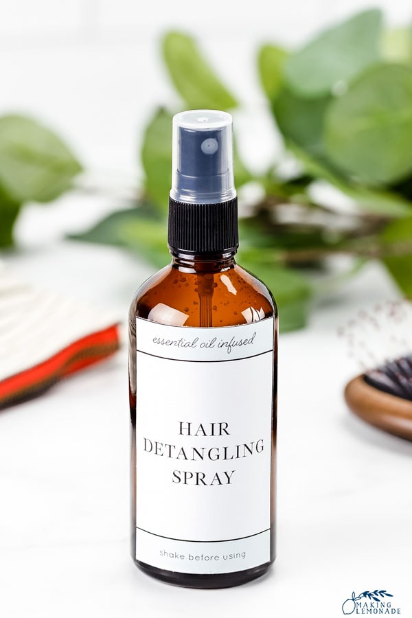 DIY All-Natural Hair Detangling Spray (Homemade Hair Detangler)