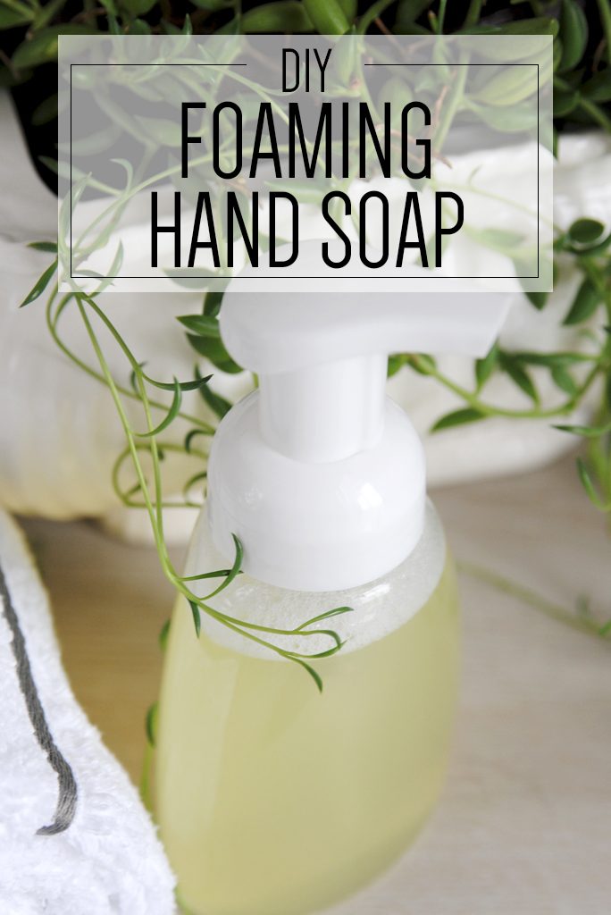 foaming hand soap with plant