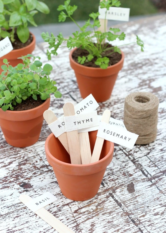 DIY garden markers