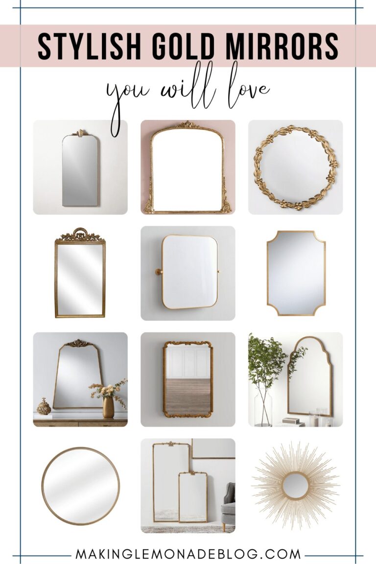 25 Stylish Gold Mirrors You Will Love