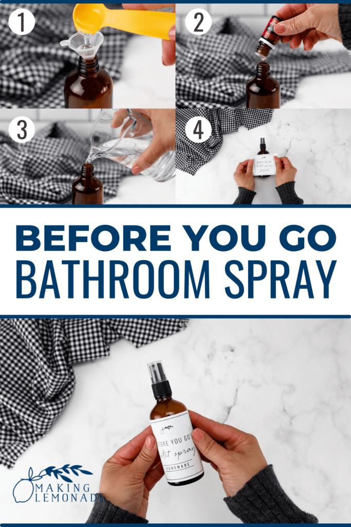 how to make DIY bathroom toilet spray
