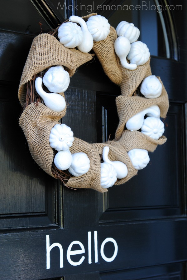 Burlap & Pumpkin Fall Wreath {Dollar Store Wreath Idea!}