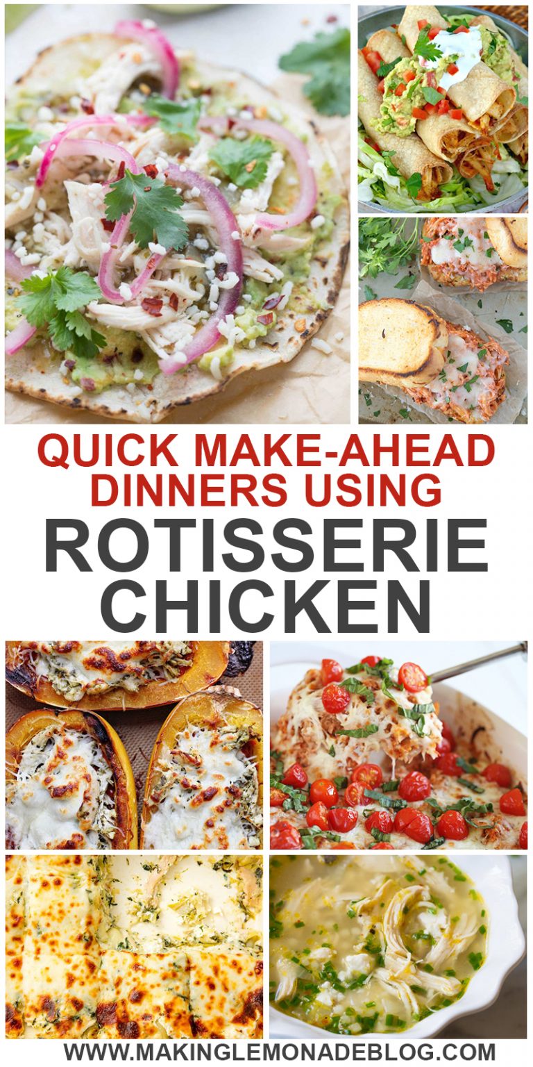 Make-ahead rotisserie chicken recipes
