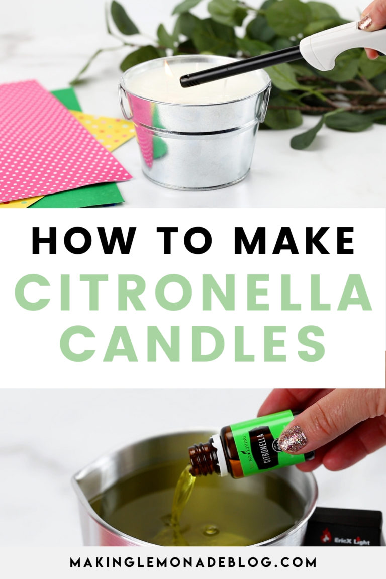 How to Make Homemade Citronella Candles