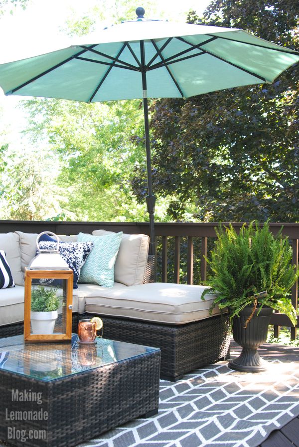 Our Outdoor Living Room & DIY Deck Makeover Reveal!