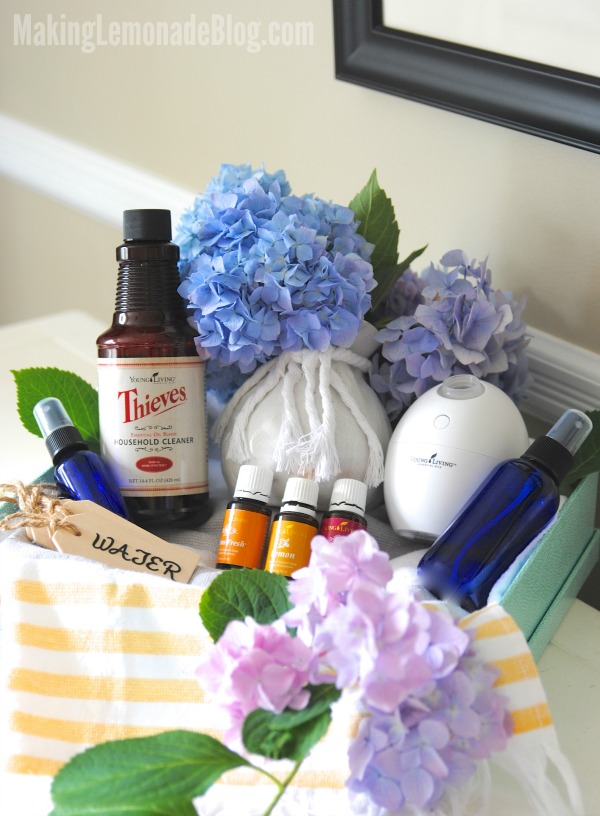 Essential Oils Housewarming Gift Basket Ideas