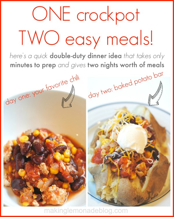 Simple & Delicious Double Duty Slowcooker Dinner Idea