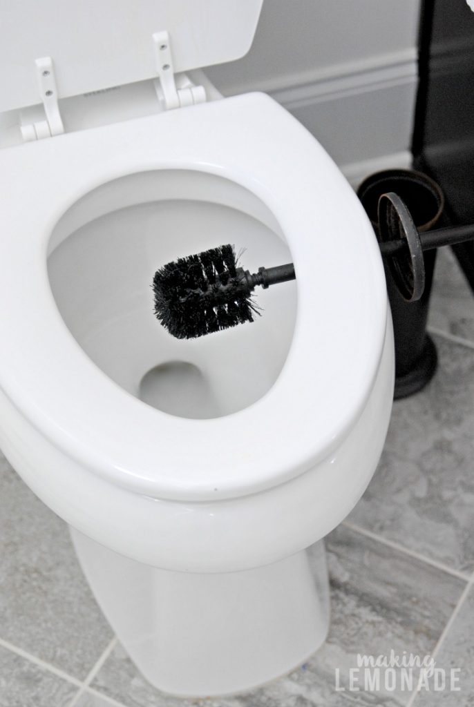 Toilet brush drying hack