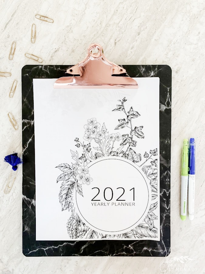 Free Printable 2021 Planner