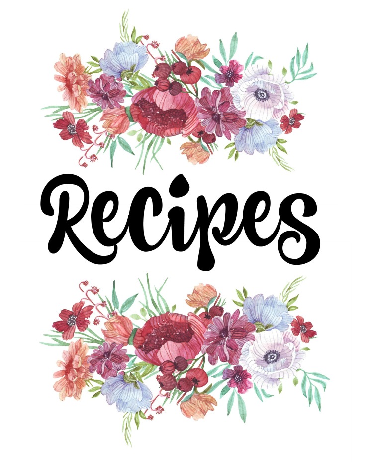 How to Organize Recipes (Free Printable Recipe Binder Covers)