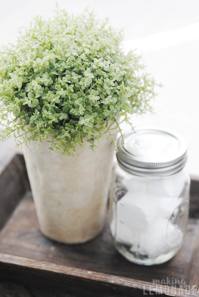 toilet cleaning fizzies in mason jar