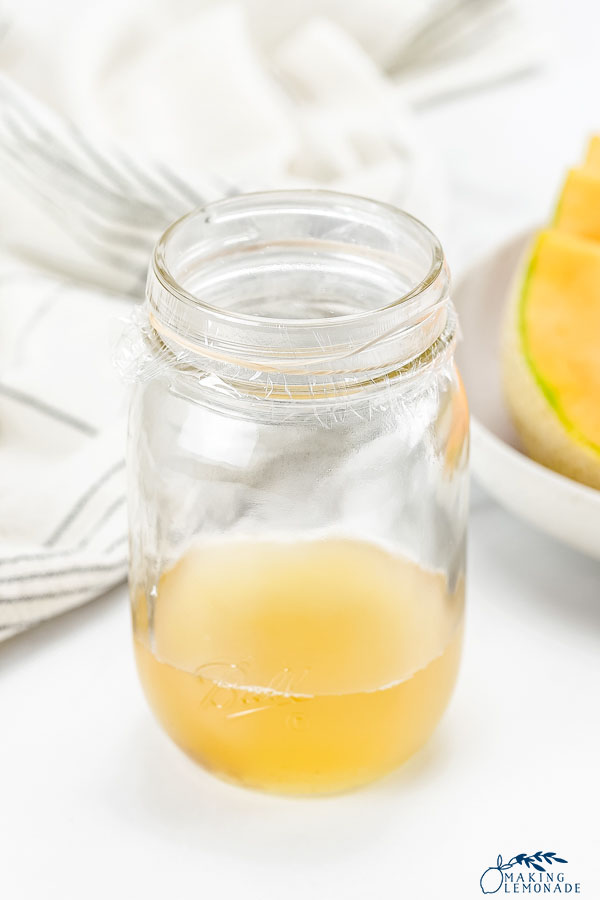 DIY fruit fly trap in mason jar