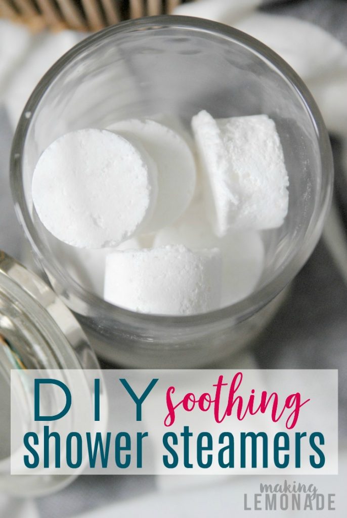 DIY Soothing shower steamers