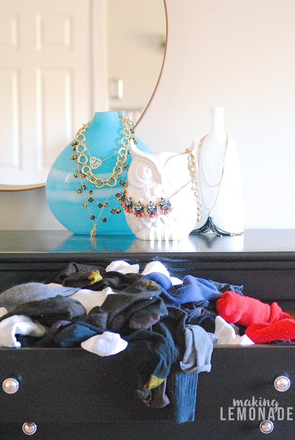 How to Fold and Organize Socks {KonMari Method}