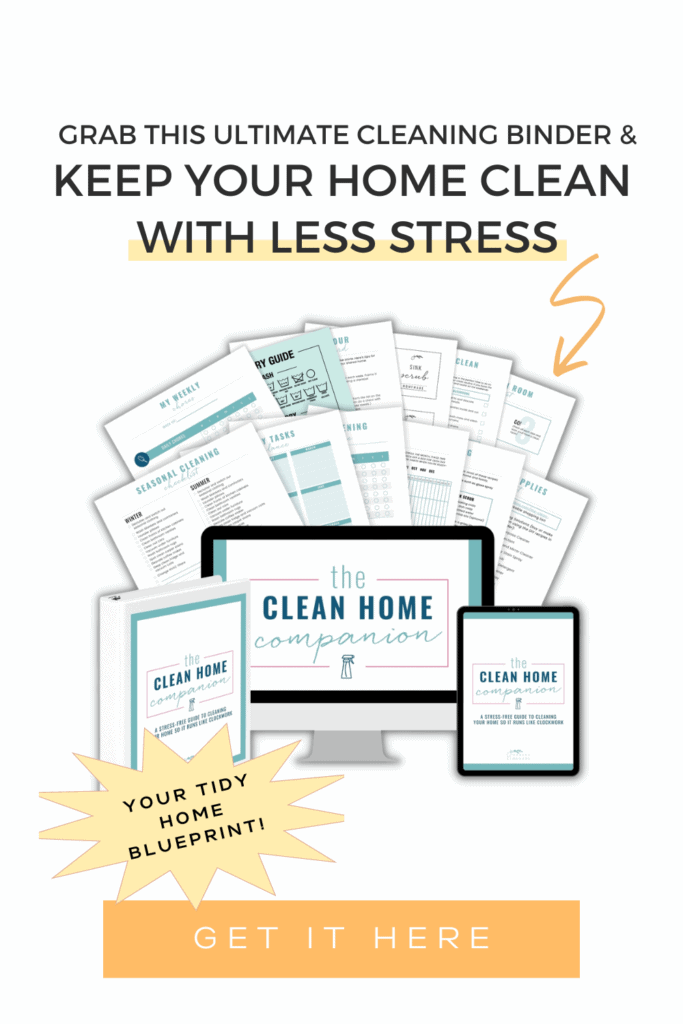 printables to keep your home cleaner in less time with cleaning schedules and checklists