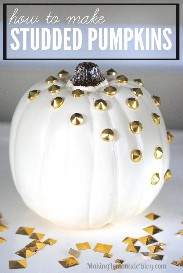 How to Make Studded Pumpkins (or, Punk Pumpkins)